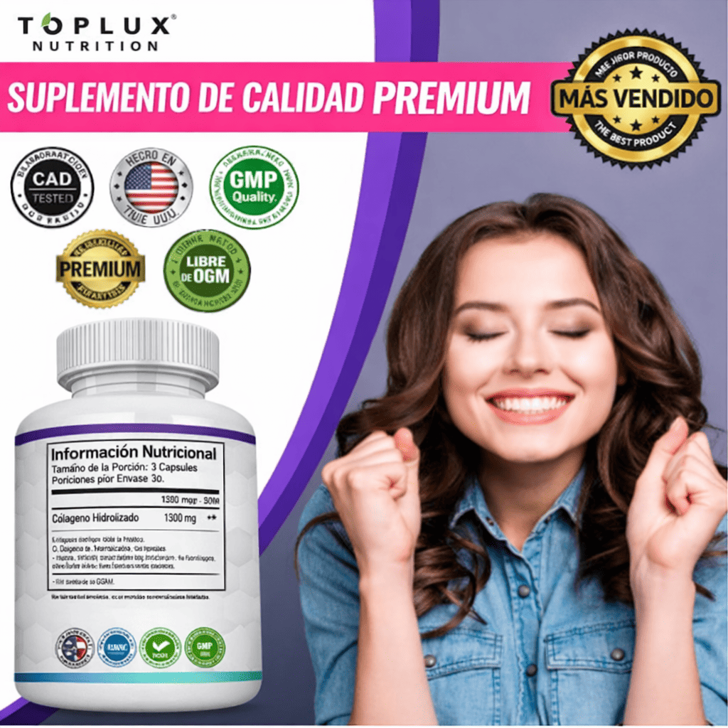 Toplux Multi Colágeno 1800mg 90 Cápsulas