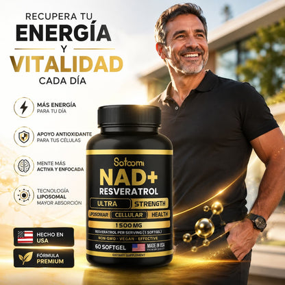 Complejo NAD+ y Resveratrol – Apoyo celular avanzado