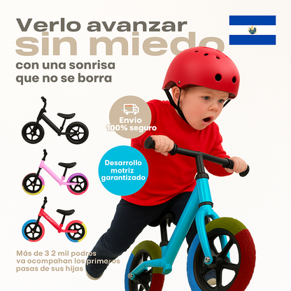 Bicicleta de Equilibrio Premium Niños: Aprende a Montar Fácilmente, Segura y Divertida