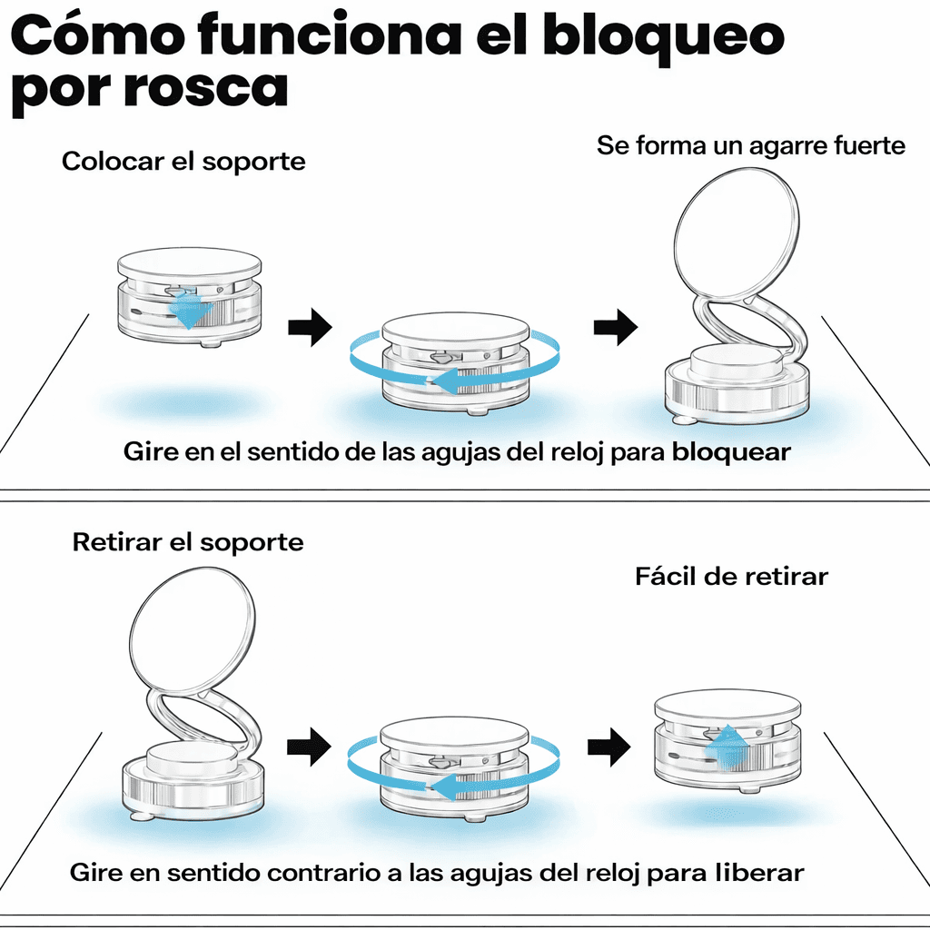 📱 Soporte Magnético de Succión al Vacío – Multi Superficie
