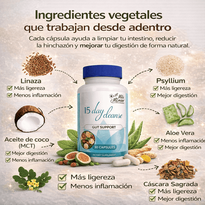 Limpia tu cuerpo en 15 días. Menos hinchazón. Más energía. Pide ahora contra entrega.
