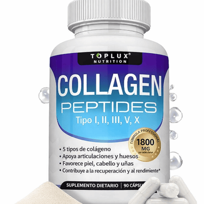 Toplux Multi Colágeno 1800mg 90 Cápsulas Complejo para Piel y Articulaciones