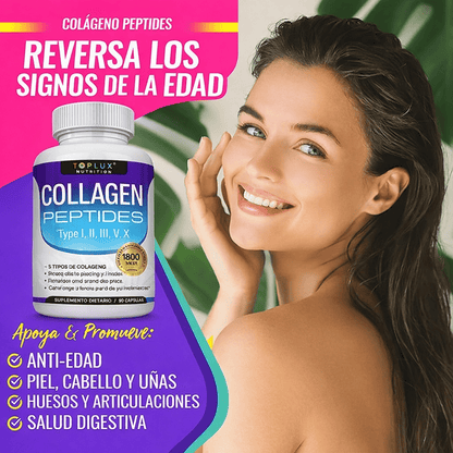Toplux Multi Colágeno 1800mg 90 Cápsulas Complejo para Piel y Articulaciones