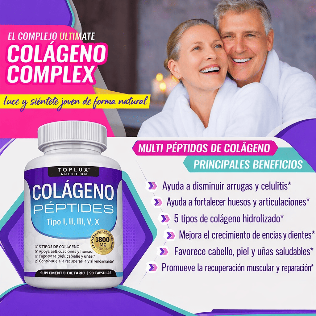 Toplux Multi Colágeno 1800mg 90 Cápsulas