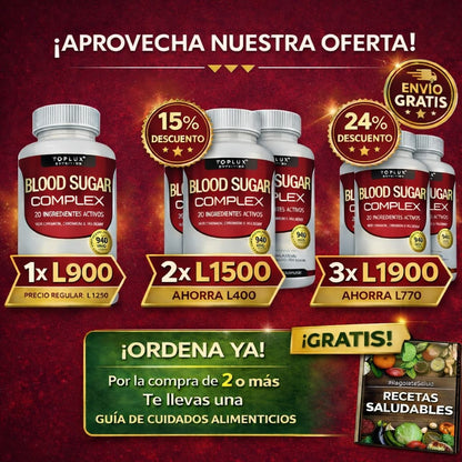 Complejo Bloqueador de Azúcar en Sangre con Canela y Cromo 60 Caps...