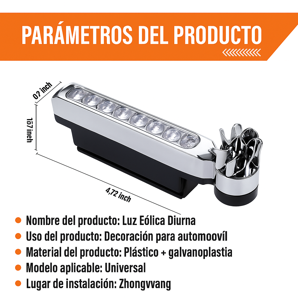 🚘 GlowStrike – Par de Luces Eolicas