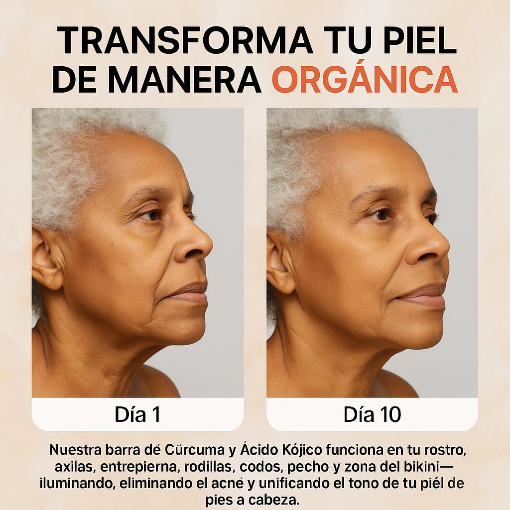 Jabón Cúrcuma Limón: Piel Radiante, Limpieza Profunda, Aclara Manchas