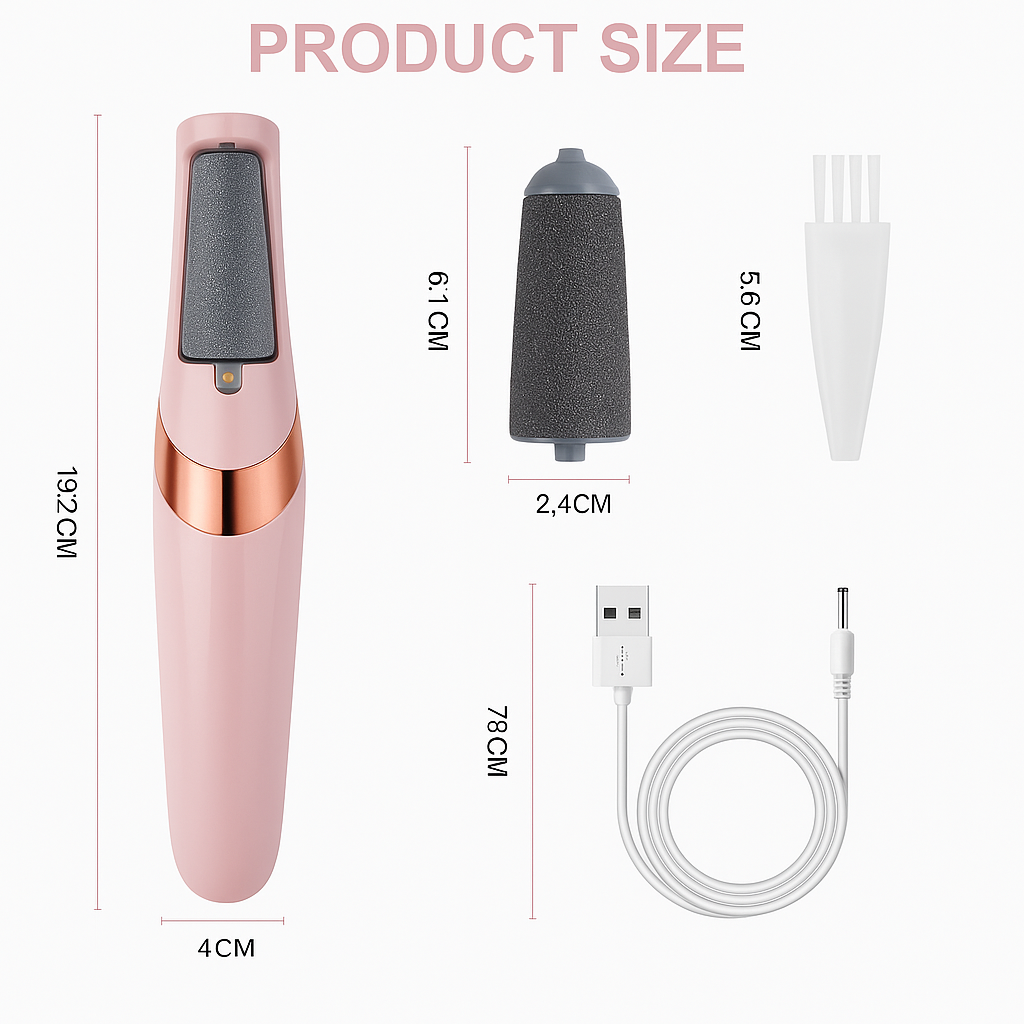 ✨ **Removedor de Callos —  * paso uno*El para lucir tus pies con orgullo**   Eliminador profesional de durezas, grietas y escamación en minutos — sin clínicas, sin cremas, sin vergüenza.