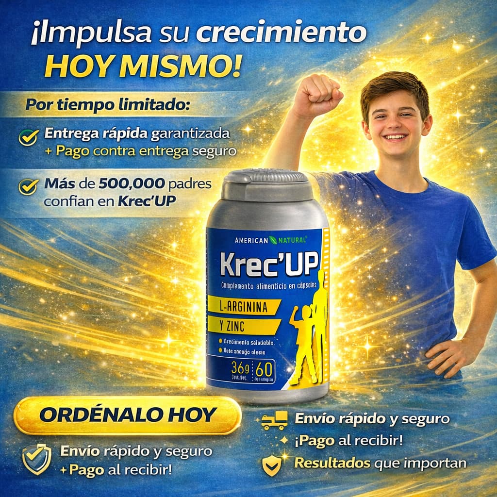 Krec'UP con L-Arginina y Zinc para Jóvenes Natural