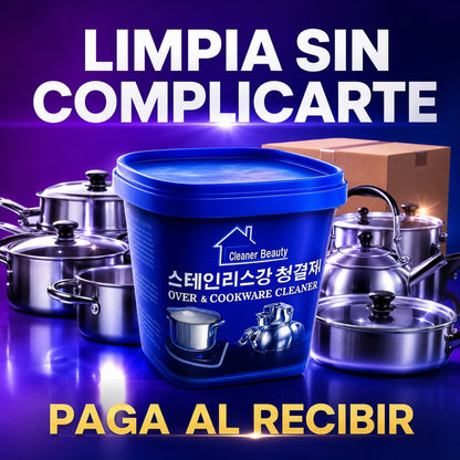 Pasta Limpiadora- Recupera tus ollas y superficies de acero