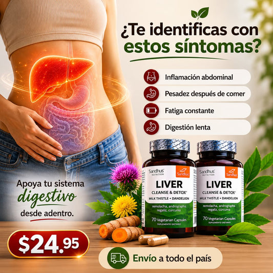 Liver- 💚 Apoya la salud de tu hígado y siéntete más ligero cada día 60 caps..